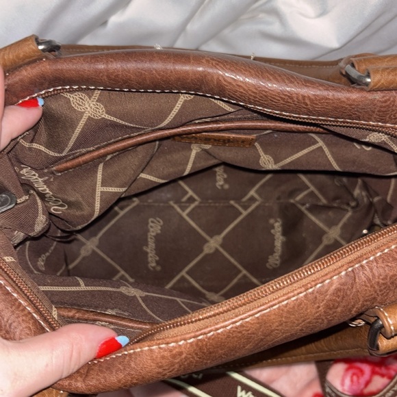 Wrangler Brown Leather Women's Bag - Picture 2 of 4
